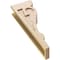 Ekena Millwork 5"W x 10"D x 30"H Thin Mayflower Rough Cedar Woodgrain TimberThane Corbel, Primed Tan CORUR05X10X30MAYRCPR - alternate 5